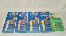 Baby King Gerber Diaper Pins 5 Cards Lot of 28 Pins Safety Lock
