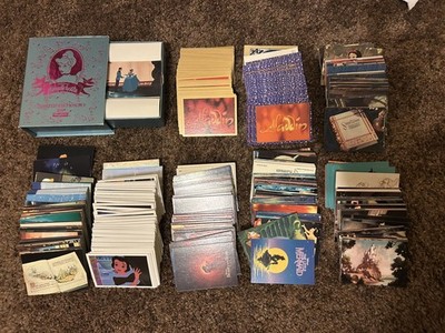 Multiple Sets Disney Non-Sport Trading Card Lot 800+ Cards Cinderella Aladdin