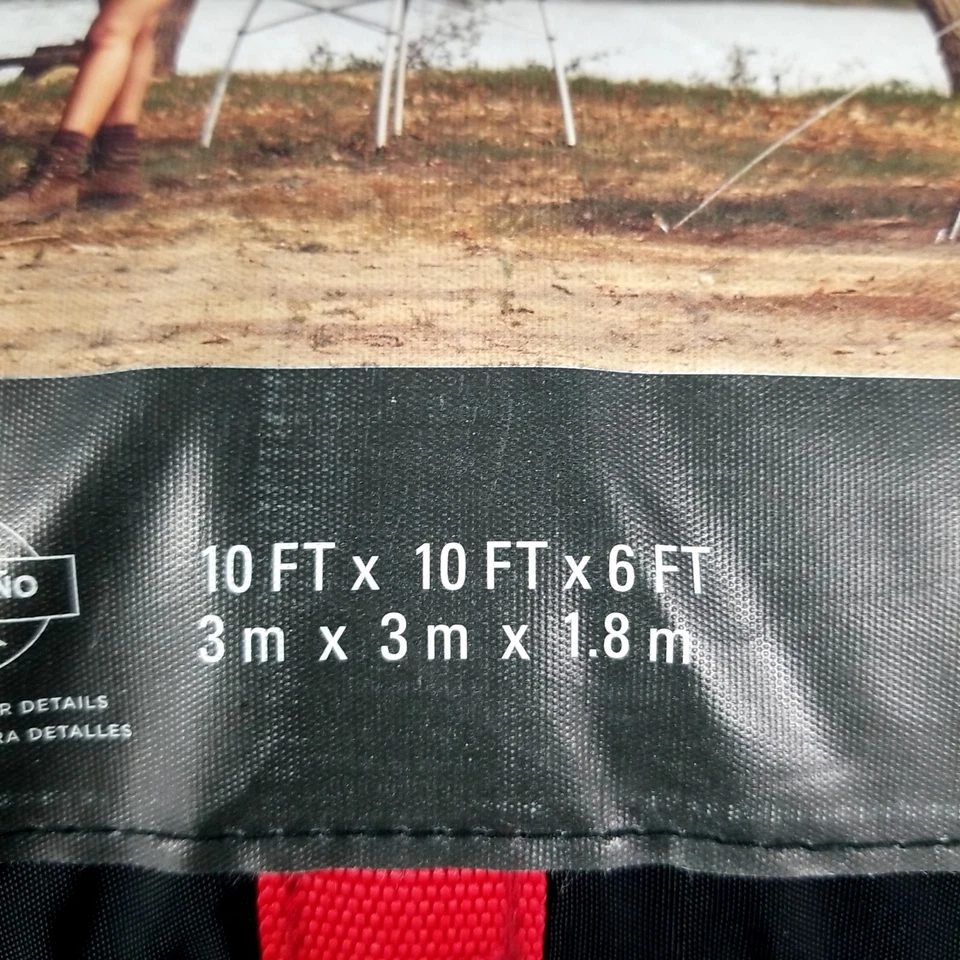 Tienda de campaña Coleman Sundome 10x10x6 pies para 6 personas verde en estuche de transporte Foto 4 de 4