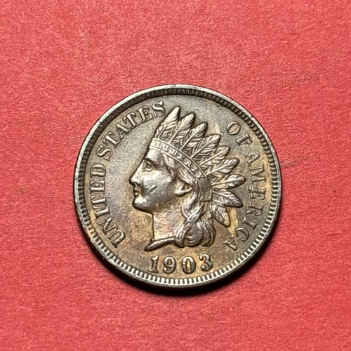 (1) Beautiful Toned Antique 1903 Indian Head Cent/Penny CHOICE XF-EXTRA FINE