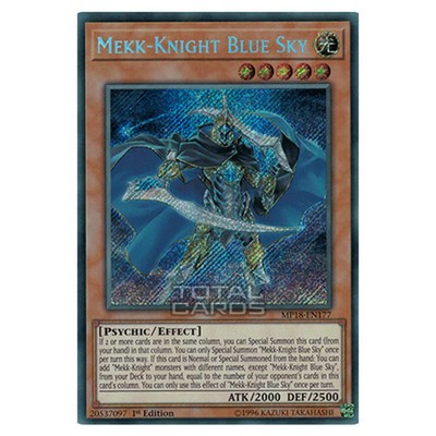 Yu-Gi-Oh! 2018 Mega-Tin Mega Pack Mekk-Knight Blue Sky (Secret Rare) MP18-DE177