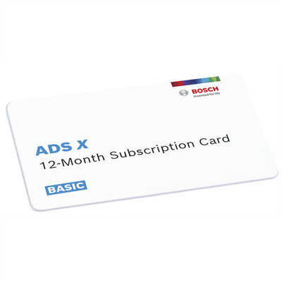 3945-SUB-BASBosch ADS 525X/625X 12 Month Subscription - Basic Plan