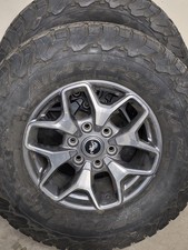 Set of x5 17" '21-'25 Ford Bronco OEM Wheels on 285/70R17 BFGoodrich TAKO2 LT. 