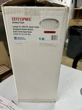 surface mounted fluorescent fixture 4.75"Hx13.25" nickel American fluorescent