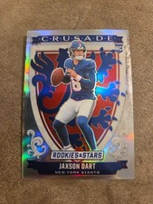 Jaxson Dart 2025 Panini Rookies & Stars Crusade Silver Prizm RC #11 Giants