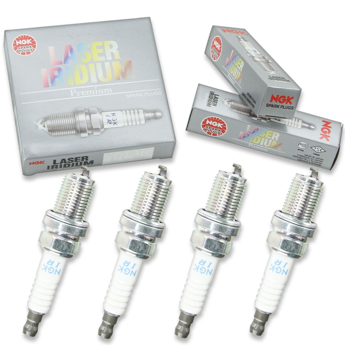 4 pc NGK 4709 FR9BI-11 Laser Iridium Spark Plugs for IK27C11 IK01-27 AR3910 hy