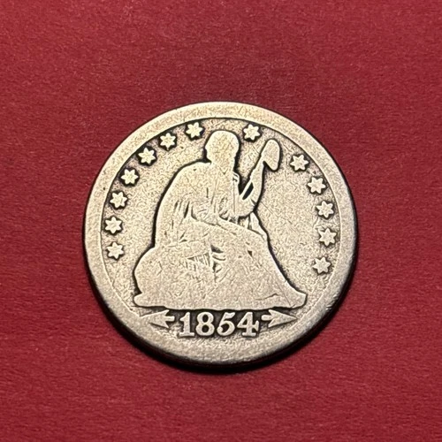 (1) Beautiful Antique 1854-O Seated Liberty Quarter CHOICE G-GOOD BETTER DATE