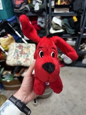 Vintage 2000 Clifford The Big Red Dog Plush 10  Scholastic W/ Dog Bone Collar