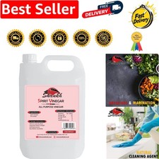Versatile 5L Distilled White Vinegar - Ideal for Cooking, Cleaning & Gardening 2.40 per litre