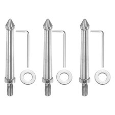 3Pack 1/4" Thread Tripod Spike 4.72"/120mm Camera Tripod Ground Spike
