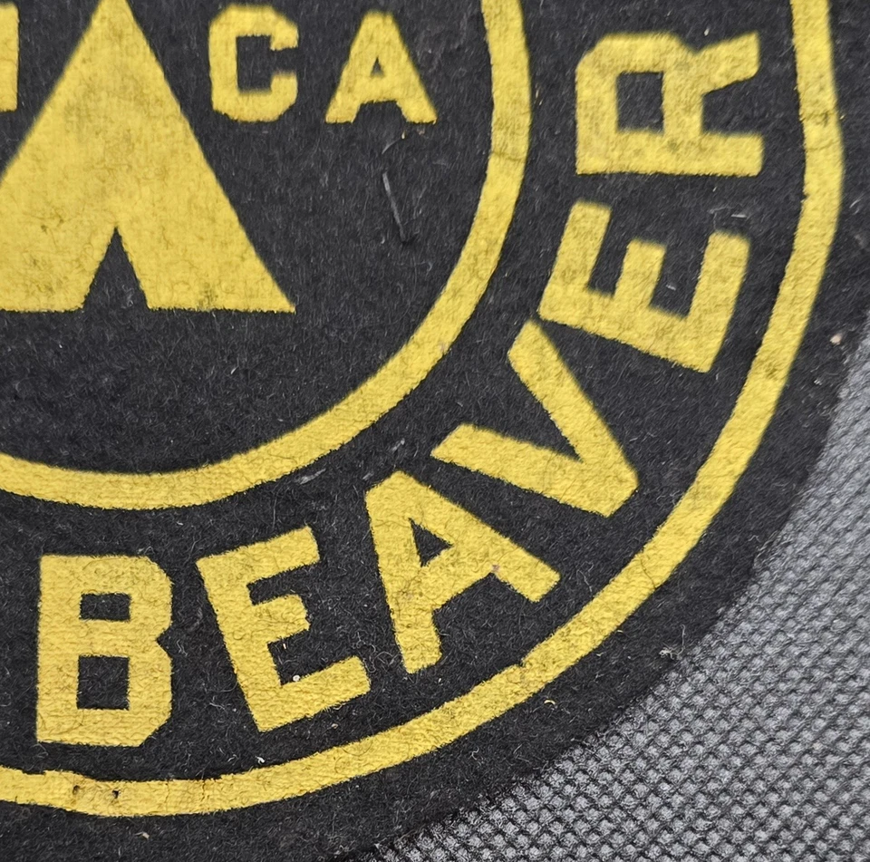 Parche de fieltro vintage de 1940 YMCA Camp Hugh Beaver Poconos PA campamento 5" Foto 2 de 4