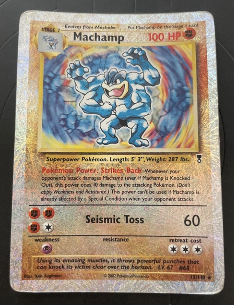 Pokemon Card -Machamp-15/110- Reverse Holo - LegendaryCollection-ENG-LP