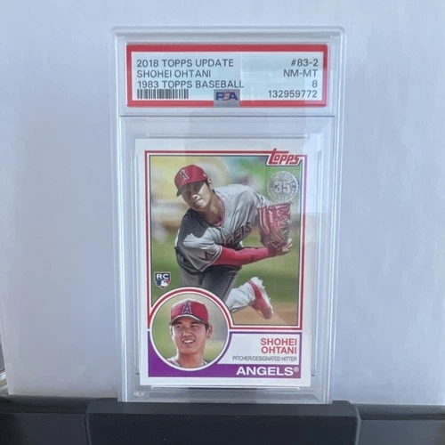 Topps 2018 Update 1983 Design Rookie Shohei Ohtani #83-2 PSA 8 Angels MLB