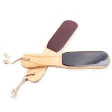 2 Pcs Wooden Foot File Double Sided Exfoliating Feet Rasp Callus Dead Skin...
