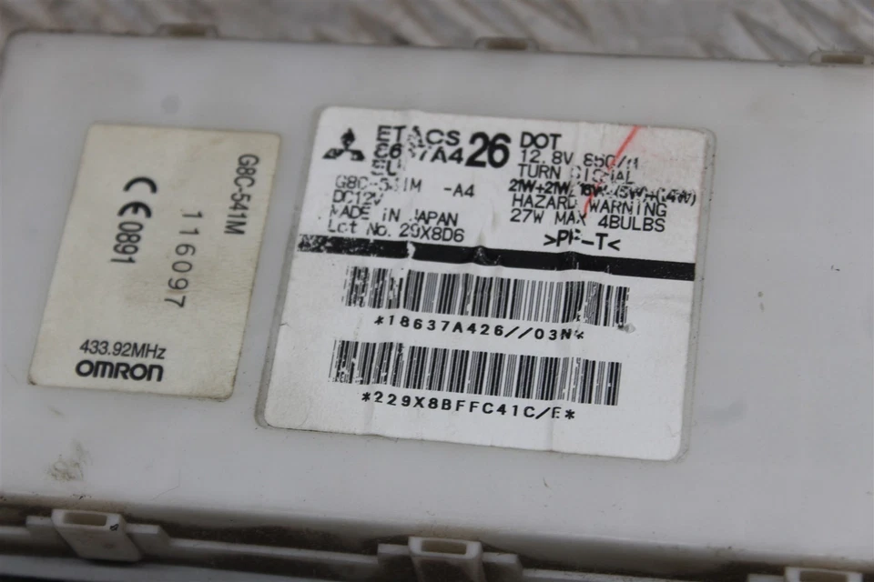 BFD082835 2008 MITSUBISHI L200 2.5 DID IGNITION LOCK SET ECU 1860B223 - Image 4 of 4