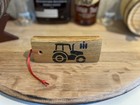 Tractor International Harvester Bourbon Barrel Stave Piece Christmas Ornament