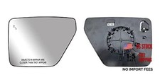 Replacement Driver Left Side Door Mirror Glass Heated with Driver LH Side