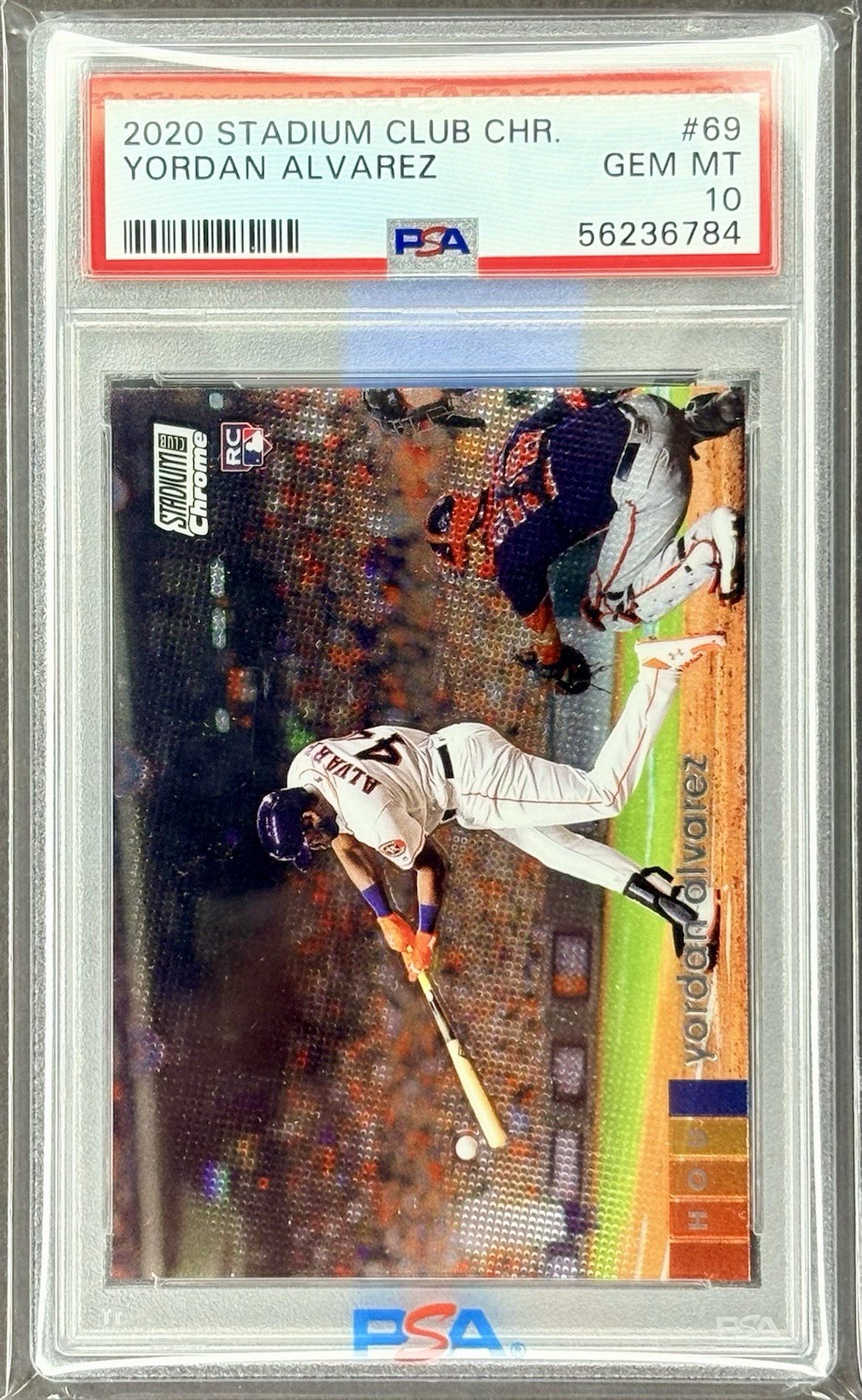 PSA GEM Mt 10 Yordan Alvarez RC(Rookie) 2020 Stadium Club Chrome-Houston Astros! view 4