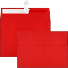 70 Pack A4 Style Red Envelopes, 4x6, Self Seal, Photo, Invitation, Postcard