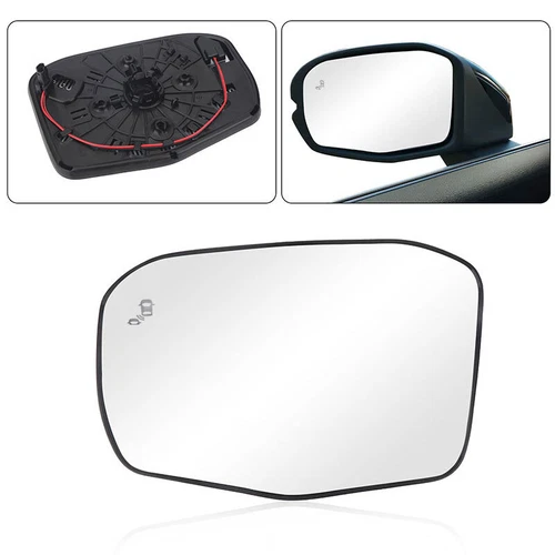 Left Heated Mirror Glass with Blind Spot Detection For 2023 2024 2025 Honda CR-V
