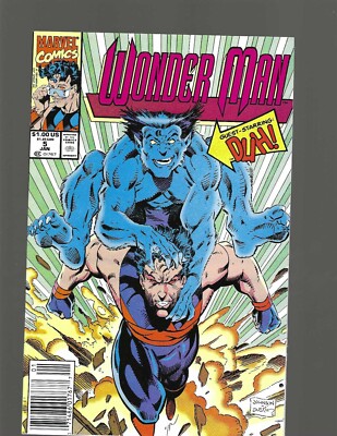 Wonder Man #5 (Marvel, 1992) NM 9.4, Beast and Rampage Appearance, Newsstand ED
