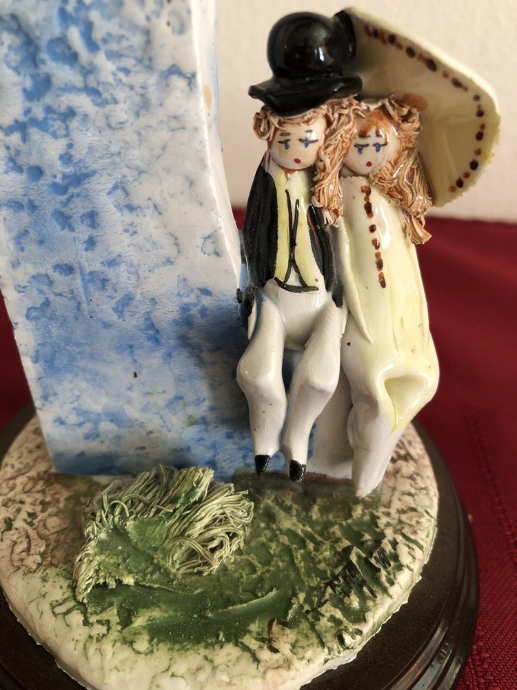 Vintage Zampiva Couple Statue Made In Italy