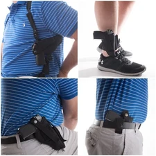Gun Holster buy 1 style get 3 FREE fits WALTER PPK S&W 469 669 908 6906 3913 #0