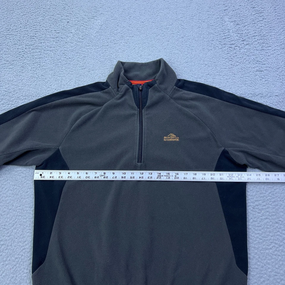 Craghoppers Bear Grylls Fleece Mens XL Gray 1/4 Zip Walking Hiking Outdoor Top - Image 4 of 4