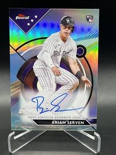 2023 Topps Finest BRIAN SERVEN AUTO ROCKIES RC FA-BS