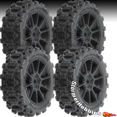 4 TYPHON GROM Badlands MX 1.9'' Buggy Tires MTD Mach-10 Wheels PRO-LINE 1024610