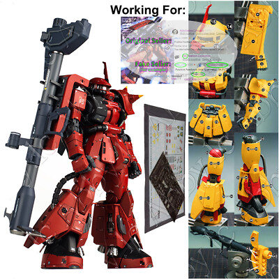 For MG 1/100 MS-06R-2 Zaku II Johnny Ridden 2.0 RECAST EVO Conversion Etch+Decal