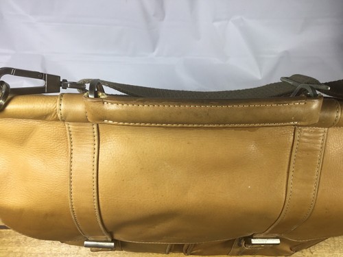 Vtg Kenneth Cole New York Leather Messenger Madmen Crossbody Bag Briefcase - Picture 6 of 21