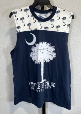 NWT South Carolina Limited Edition Myrtle Beach Navy White Tank Top M