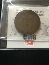 1921  Great Britain, One Penny,  Coin Mart Graded**VF-20** KM# 810