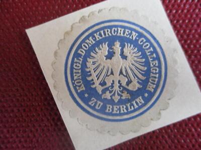 (1036) Siegelmarke - Dom-Kirchen-Collegium zu Berlin