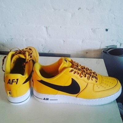 Orange Nike Air Force Logo Amarillo Nike Air Force NBA Amarillo Yellow UK 10