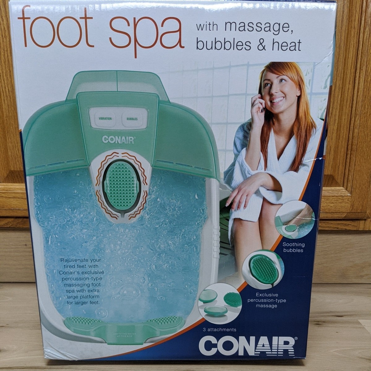 conair foot pedicure spa with soothing vibration massage Conair Foot Spa Pedicure with Bubbles Vibration Massage and Heat New in Box