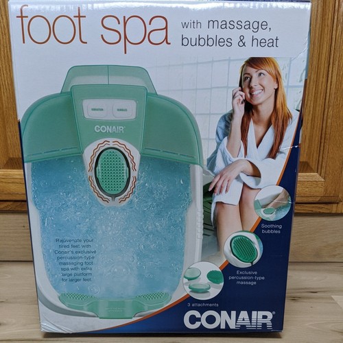 Conair Foot Spa Pedicure with Bubbles Vibration Massage and Heat New in