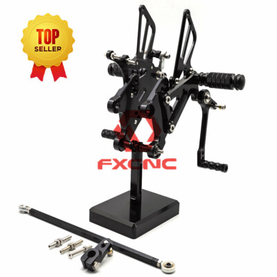 CNC Rearsets Footpeg Footrest Pedals Mount For MT-03 2015 2016 2017 2018-2022