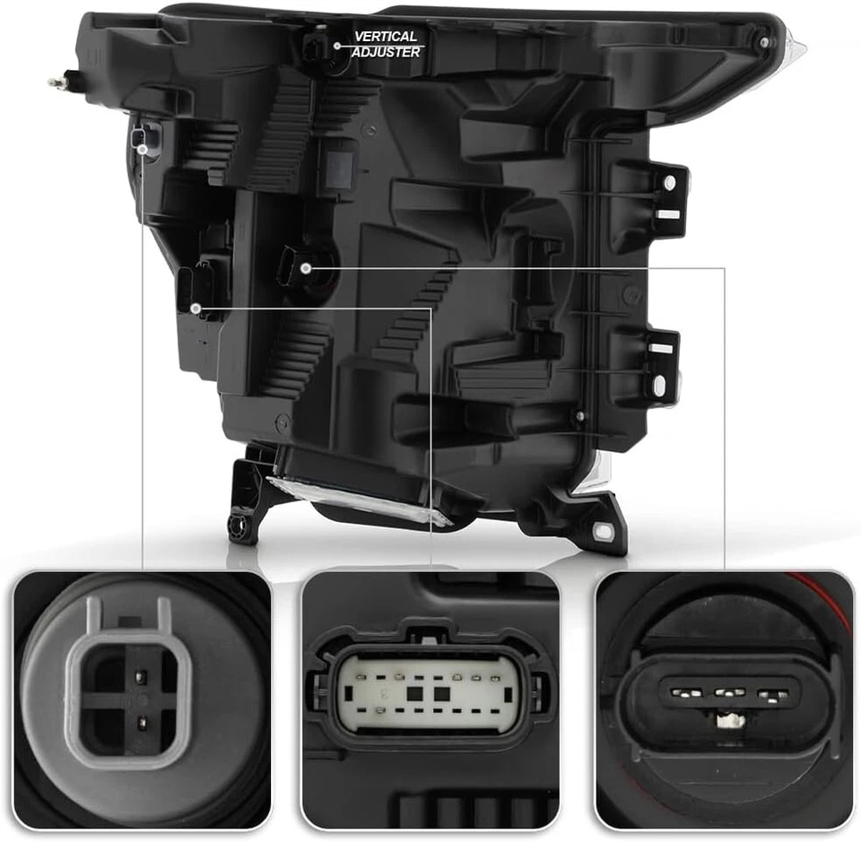 Faro reflector LED cuádruple lado del conductor para Ford F150 2021-2023 Foto 2 de 4