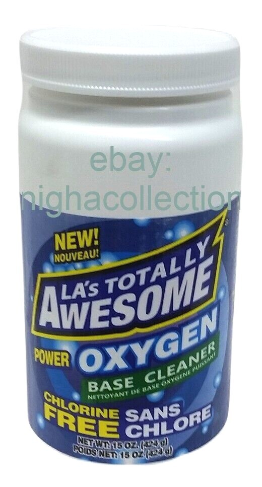 Qty 3 LA'sTotally Awesome Power Oxygen Base Cleaner Chlorine Free 15