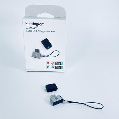 Kensington VeriMark Guard USB-C Fingerprint Security Key, FIDO2 WebAuthn/CTAP2 &