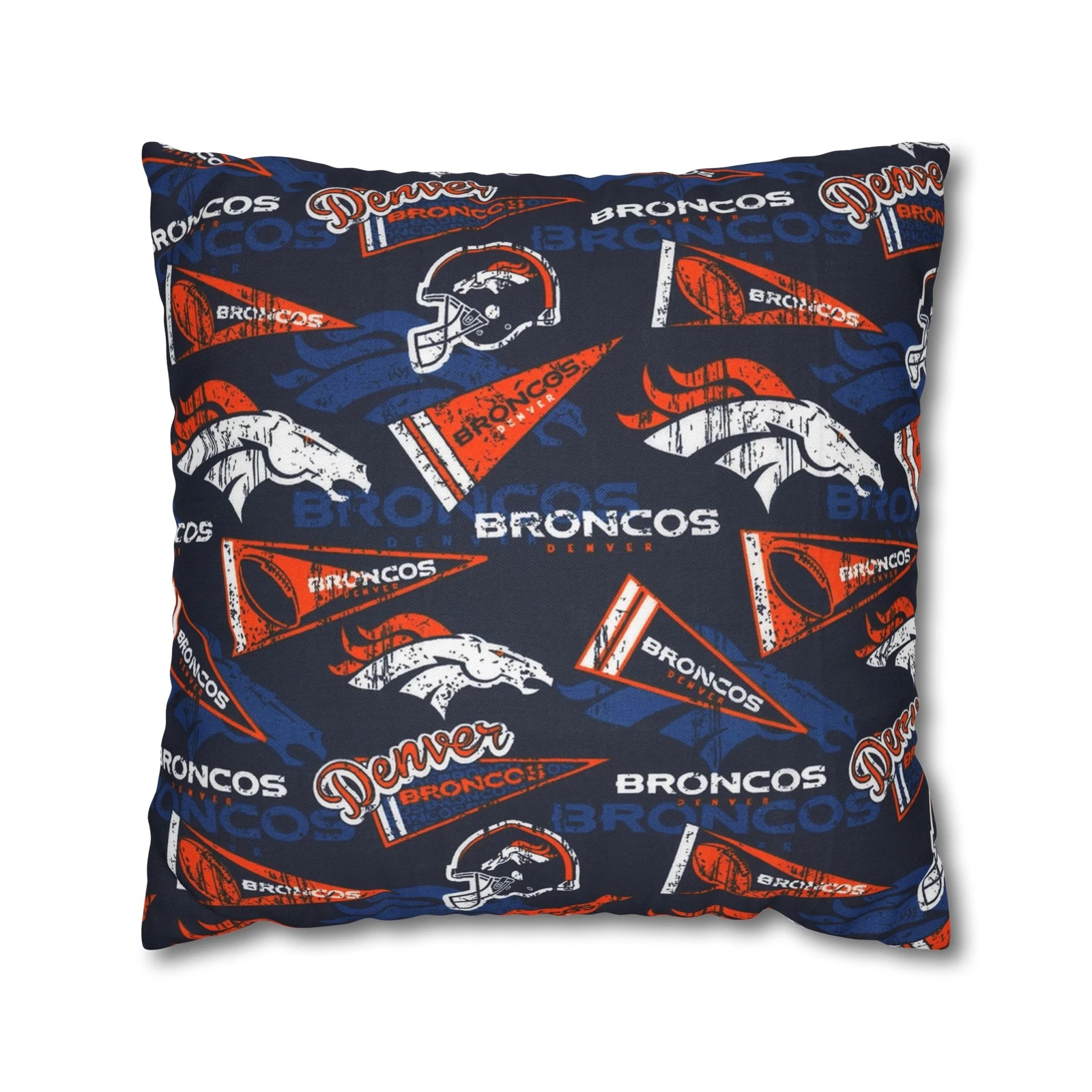 Denver Broncos Spun Square Pillowcase