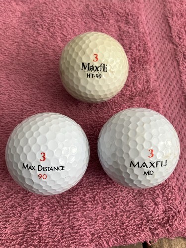15 Used Maxfli 1,2,3,4 & Hogan 1 Golf Balls Tungsten Surlyn Dunlop Manitowoc - Picture 15 of 24