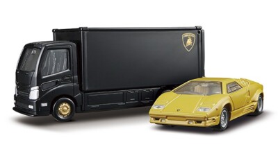 TOMICA PREMIUM Transporter + Lamborghini Countach 25th ANNIVERSARY