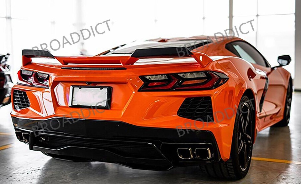 Rear Trunk Spoiler Wicker for Corvette C8 Z51 2020-25 Double-Sided ...