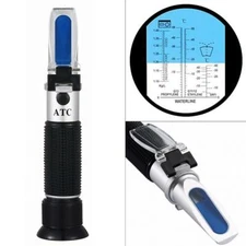 Antifreeze Refractometer For Glycol Antifreeze Coolant And Battery Acid  Point