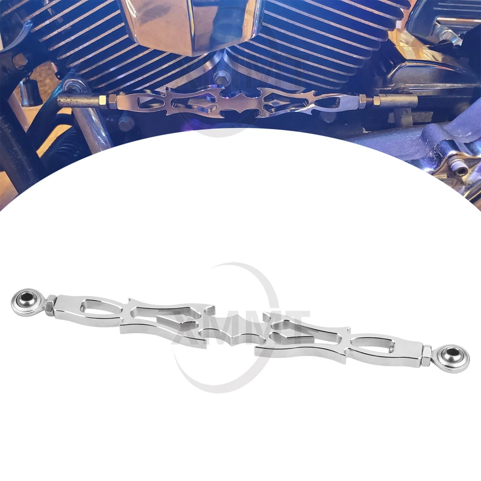 Chrome Cut Shift Link Shifter Linkage For Harley Softail Road King Electra Glide Foto 2 de 4