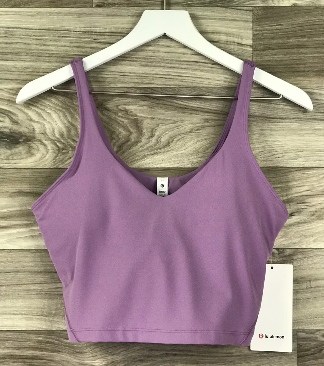 Lululemon Align Tank Nulu Size 12 A B cup Wisteria Purple WISP 56422