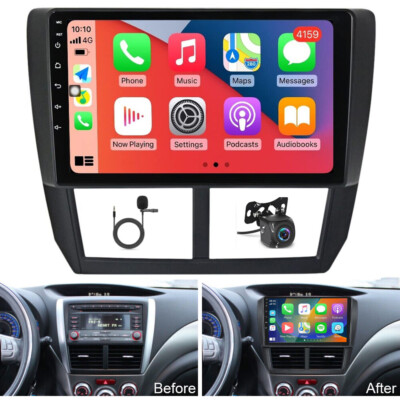 Android 12 CarPlay Camera For Subaru Forester Impreza 2009-2013 Car Stereo Radio